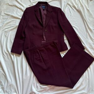 Ann Taylor Women’s Petite Two Buttoned Wool Suit